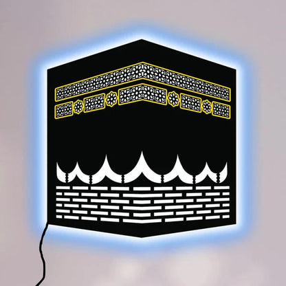 Led Wall Art Inspired by Kaaba | Elegant Islamic Home Decoration (12*12 inches)