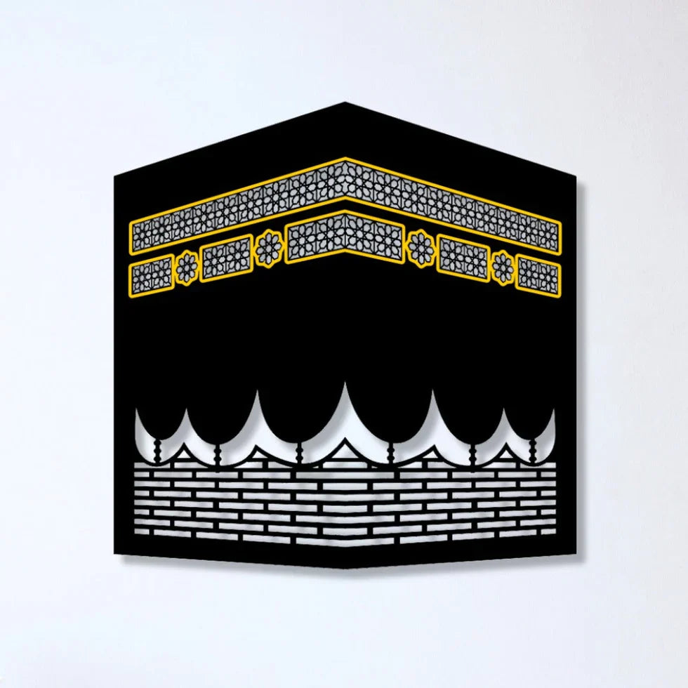 Led Wall Art Inspired by Kaaba | Elegant Islamic Home Decoration (12*12 inches)