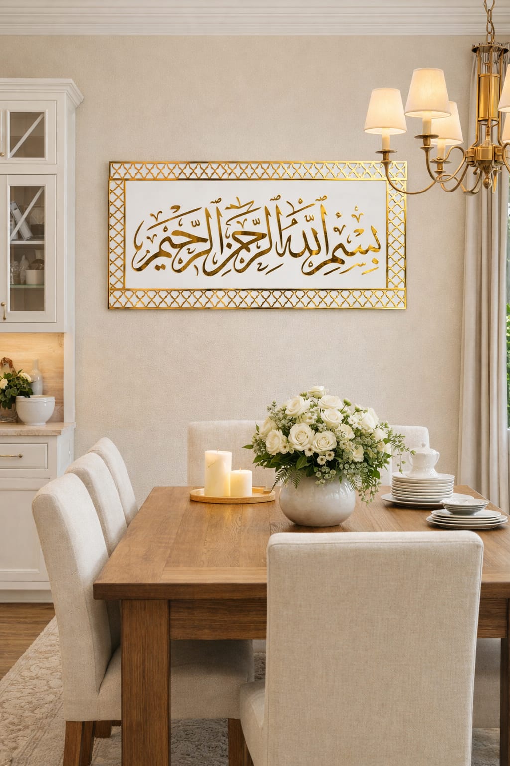 Acrylic Islamic Wall Hanging – Bismillah Frame | Elegent Design | Wall Decor Islamic